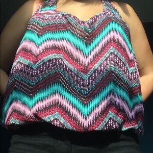 Cool-Toned Multicolored Tank